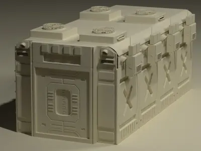 Container Military Base 3D model