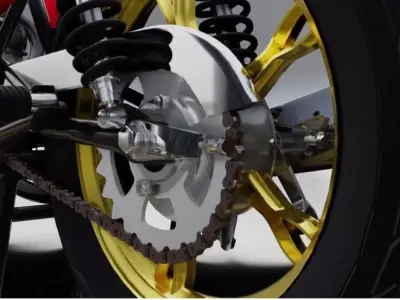 Baotian SANYA  CHINA MOTORCYCLE  Free 3D model