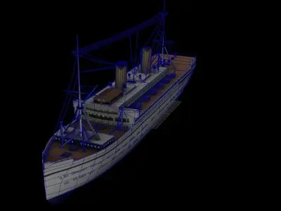 General von Steuben 1945 Low-poly 3D model