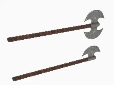 Axe 2 Double Headed 3D model