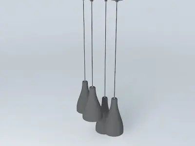 Earrings Black Free 3D model