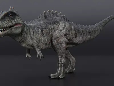 Monster Giganotosaurus Dinosaur Low-poly 3D model