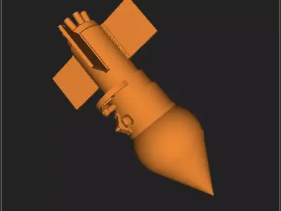 German bouncing bomb Kurt ver 02 3D model