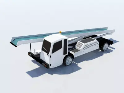 Darmec Belt Baggage Loader AIrport Low-poly 3D model