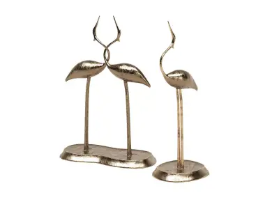 Cranes Decor Set Low-poly 3D model