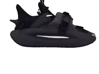 Cyberpunk fashion sneaker 7 Urban Techwear scifi future shoes Low-poly 3D model