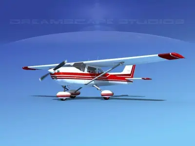 Cessna 172 Skyhawk 1976 V03 3D model