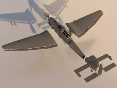 Airplane Junkers Ju 87 for Print 3D print model