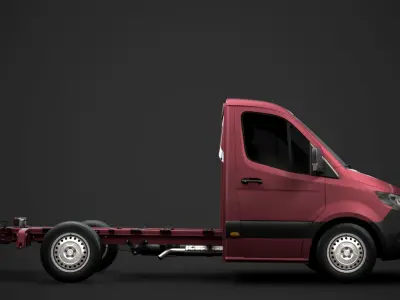 RAM Sprinter Chassis Single Cab L1 FWD 2020 3D model