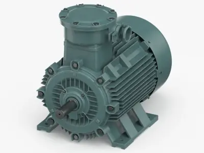 AC Motor Generator Clean 3D model