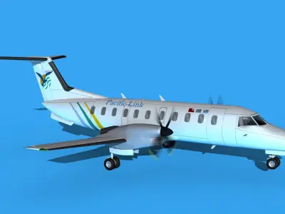 Embraer EMB120 Pacific Link 3D model