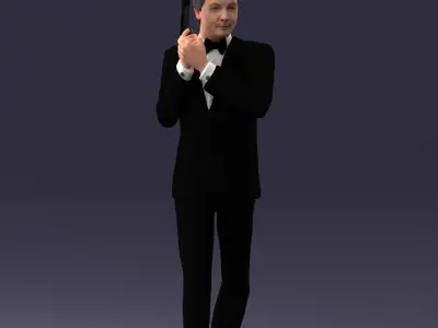 000040 Secret agent 1207 3D model