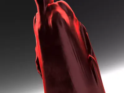 Cloak man in cape 3D model