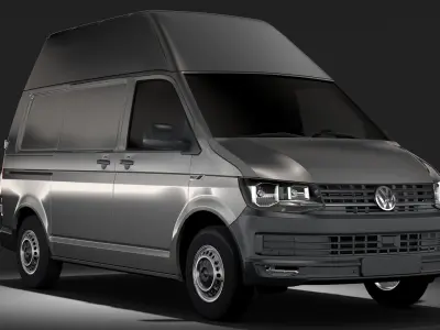 Volkswagen Transporter Van L1H3 T6 2017 3D model