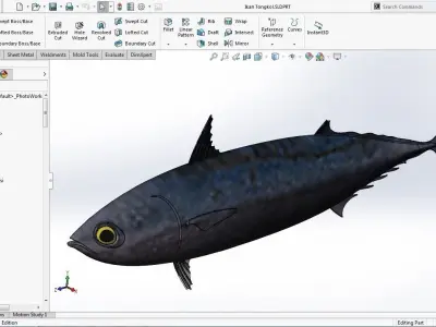 Ikan Tongkol - Mackerel Tuna Fish Free 3D print model