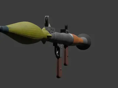 RPG-7 Military Conflict Free low-poly 3D model