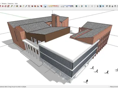 Sketchup Office building K5 3D model