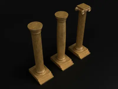 Antique Column 3D model