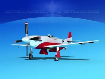 P-51 Mustang Sport V02 3D model