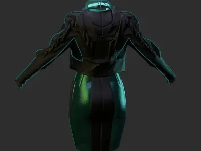 SCIFI SET DAZ 8 FEMALE 3D model