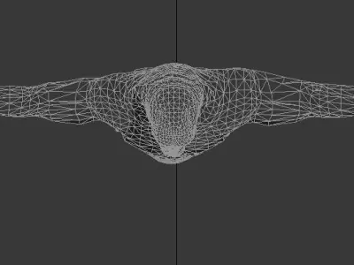 Black monkey 3D model