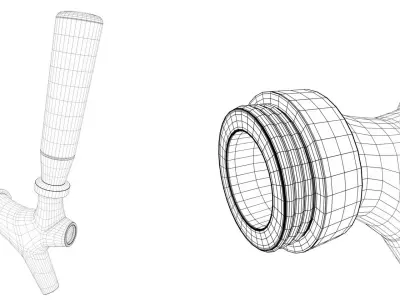 Beer tap faucet 2 3D model purchase