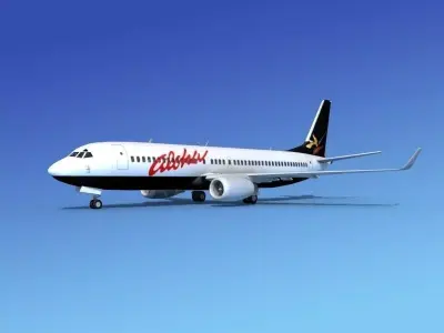 Boeing 737-800 Aloha Airlines 3D model