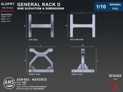 AGM-65A Maverick - Orginal File  3D model
