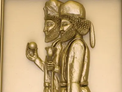 One of the bas-reliefs of Persepolis 3D model