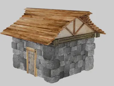 Small Medeval House 3D model