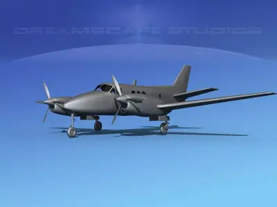Beechcraft C-6 Transport VBM 3D model
