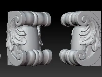 Classical Fireplace Free 3D model