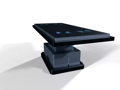 Sci-Fi Operating Table Bed v2 Low-poly 3D model