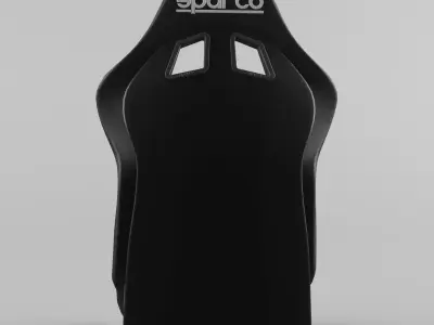 Racing Seat Sparco EVO QRT leather 3D model