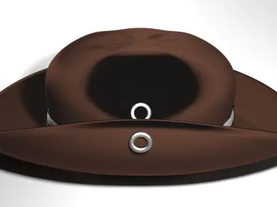 Hat - Slouch 3D model