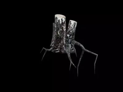 Dead Tree Low-poly 3D model