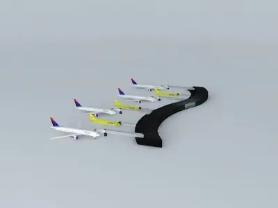 International Regional Airport Free 3D model