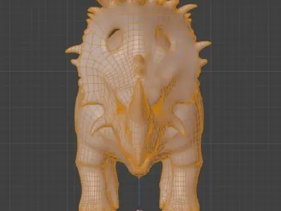 SINOCERATOPS Low-poly 3D model