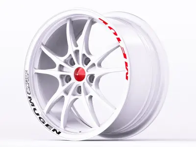 Mugen MF10 Wheel Low-poly 3D model
