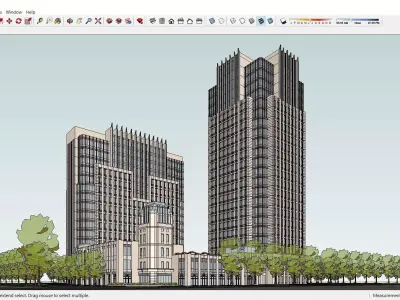 Sketchup Office building G9 3D model