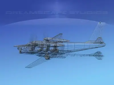 Rockwell Turbo Commander 690 V10 3D model