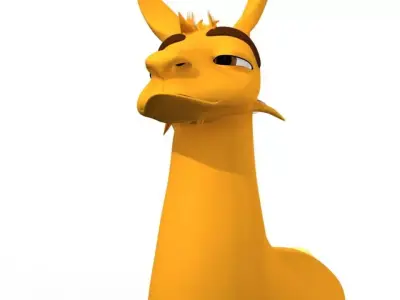Pierre the Llama Free 3D model