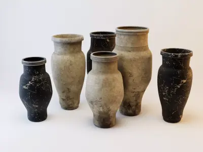 jars - jugs - vases 3D model