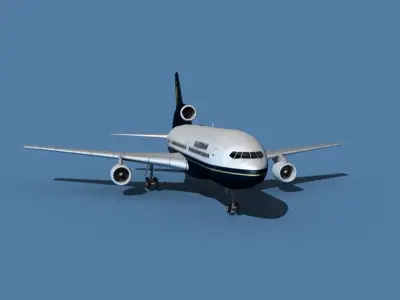 Lockheed L-1011-50 Caledonian 3D model