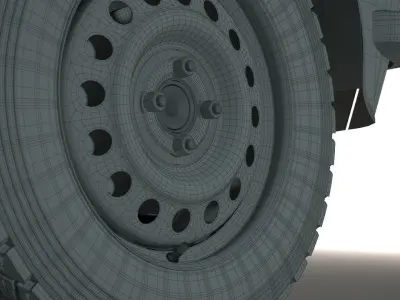 DATSUN 510 - Rally Car - Blue Bird -  Coupe - rust - ratrod 3D model