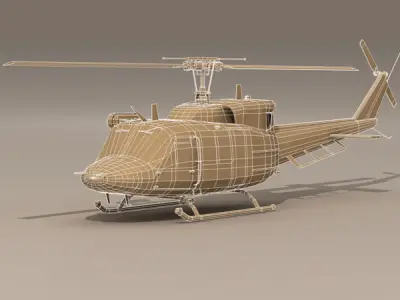 B 212 army 3D model