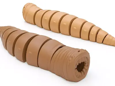 Sandworm Flexi Toy 3D print model