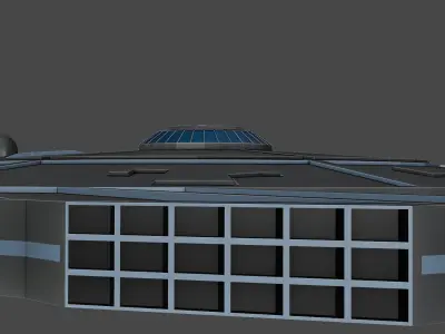 DoomDoomer Spaceship Low-poly 3D model