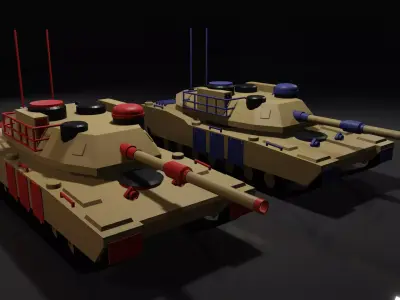 M1 Abrams on TABS 3D model