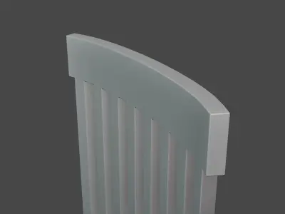 3D Dining room chair low poly Free 3D model